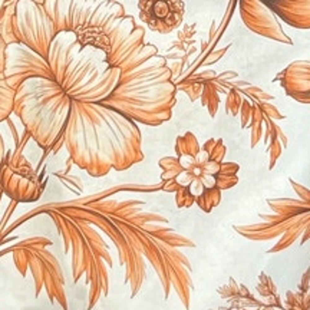 Vestique Flora Rust Floral Cotton Puff Sleeve Crop Top Mini Skirt Set L NWT - Picture 9 of 14